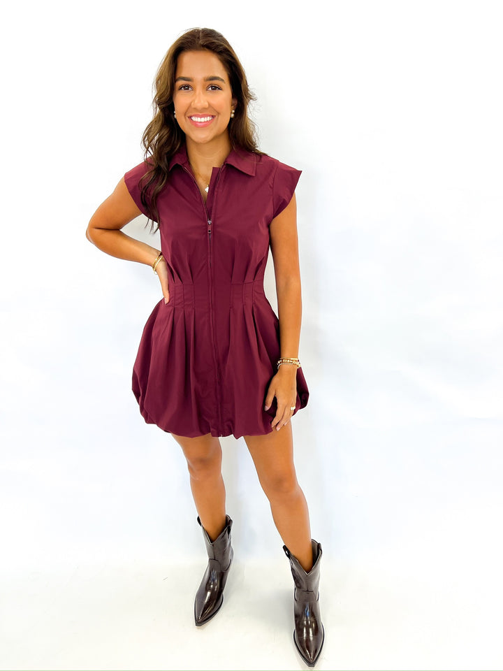 Wine Dyanne Dress