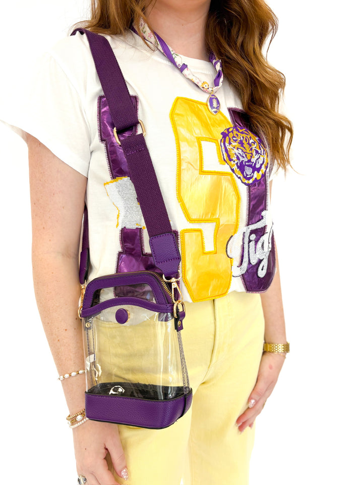 LSU Metallic Icon Tee