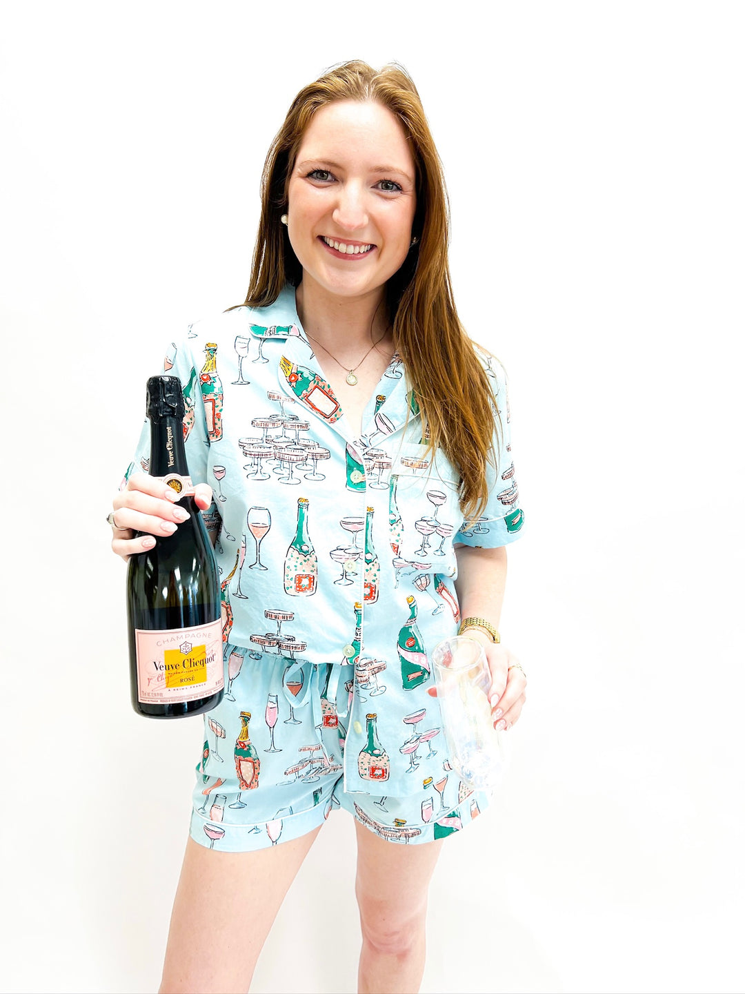Champagne Tower Short Pajama Set