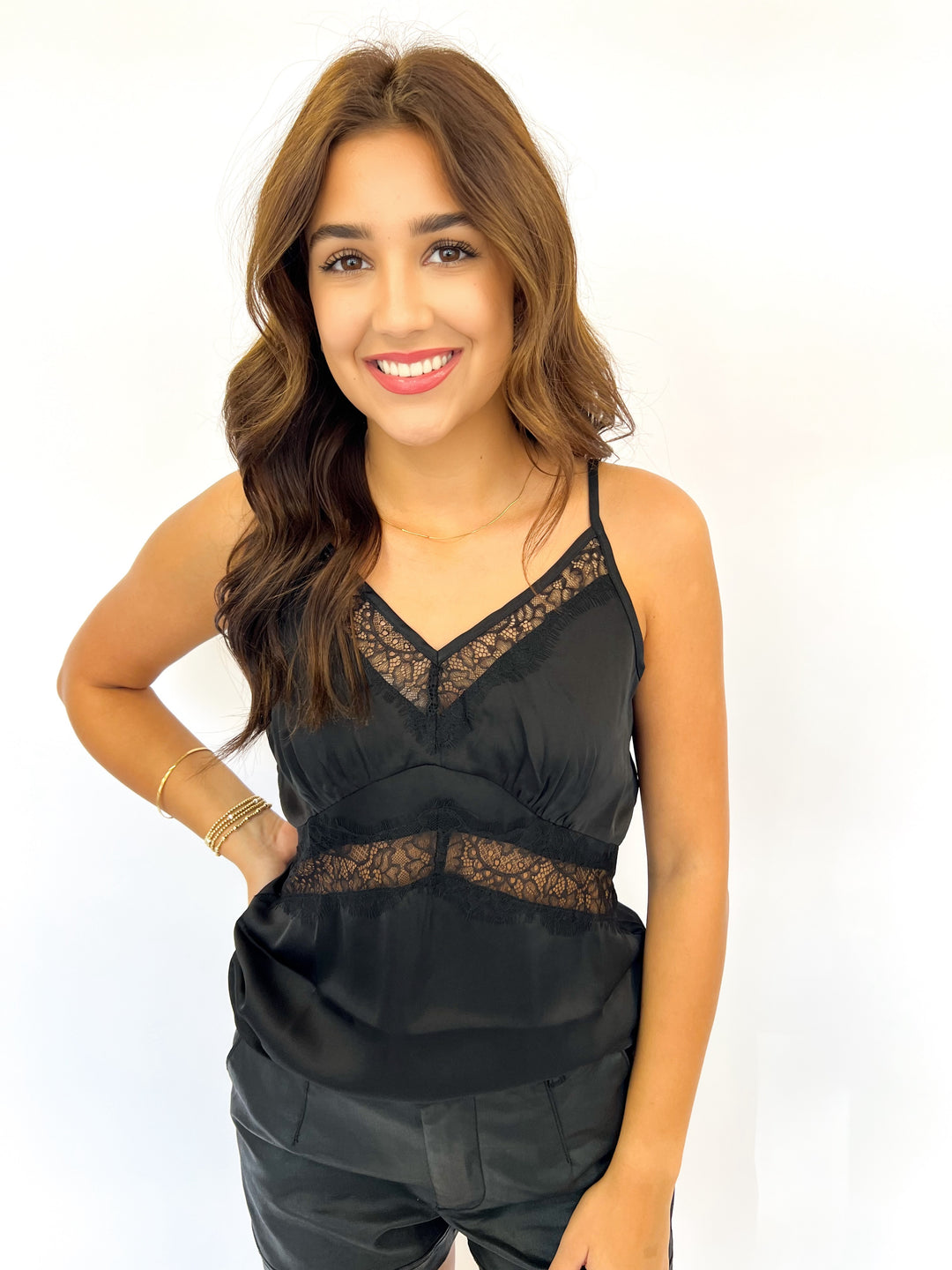 Black Lace Rouge Cami