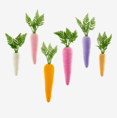 Pastel Flocked Carrots