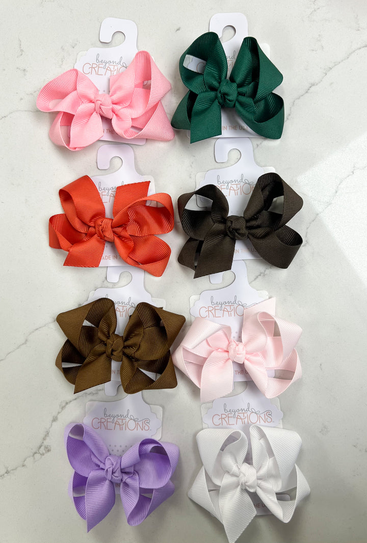 Medium Traditional Alligator Clip Bow