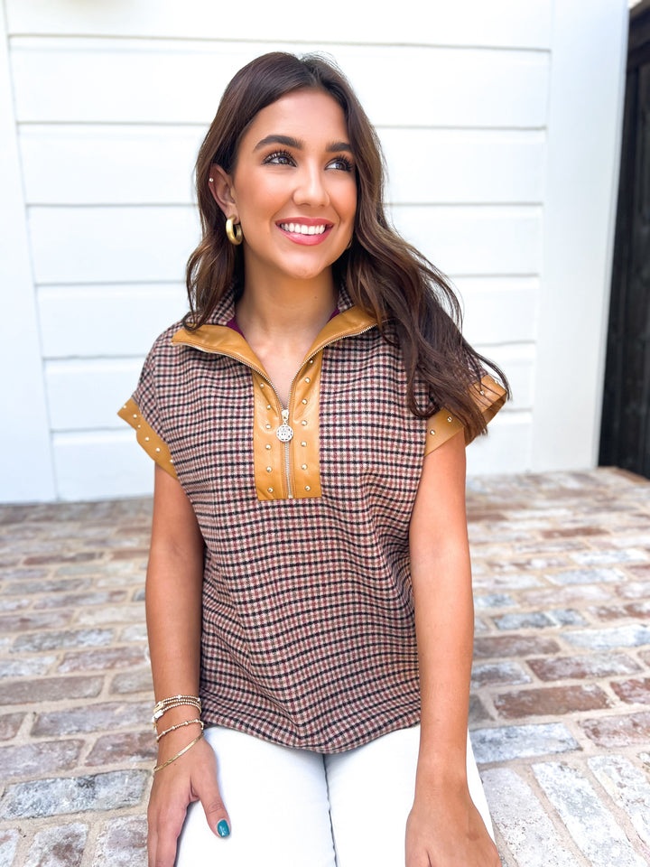 Tweed Poppy Pullover