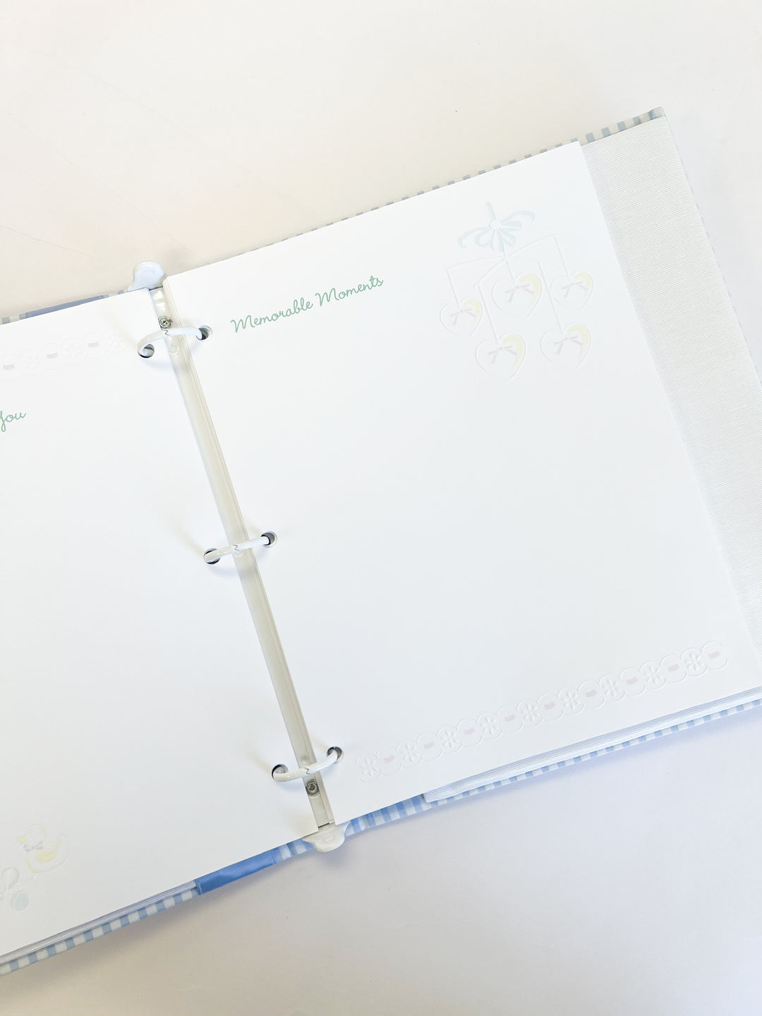 Monogram Baby Book w/ Satin Bow