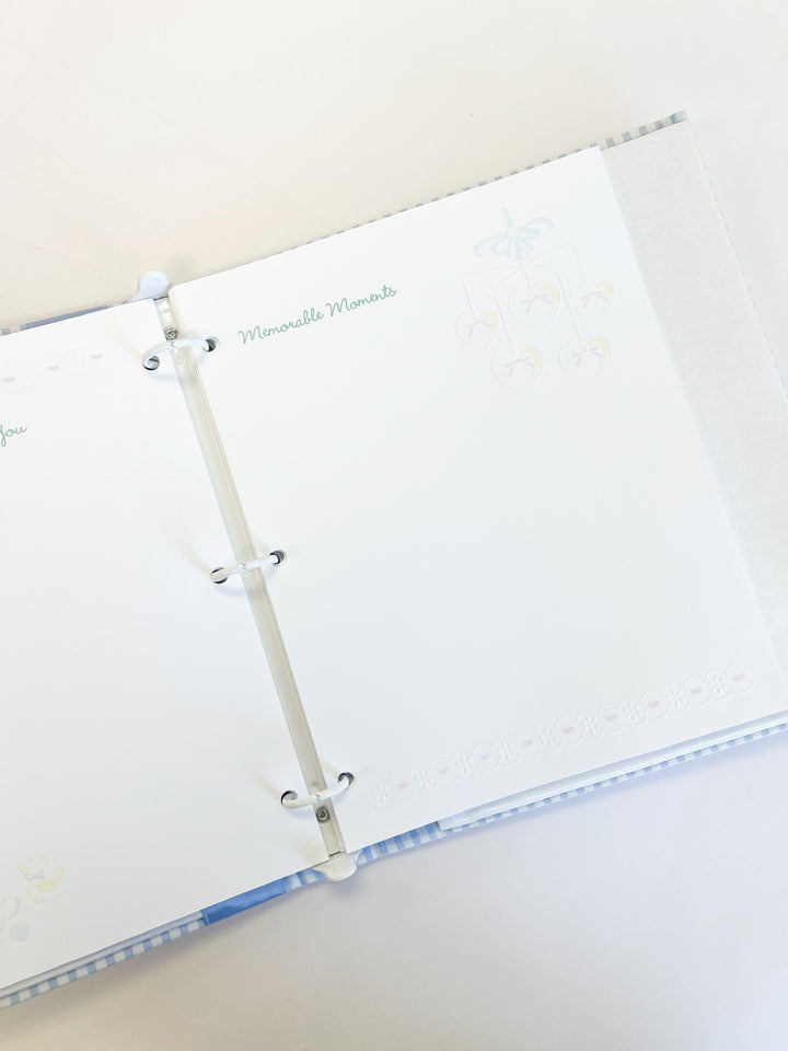 Monogram Baby Book w/ Satin Bow