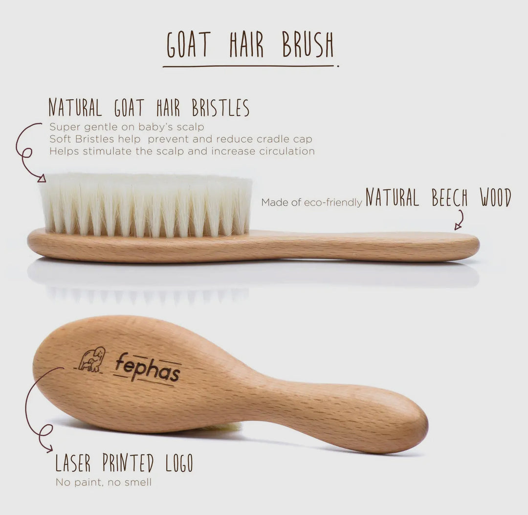 Wooden Baby Hair Brush