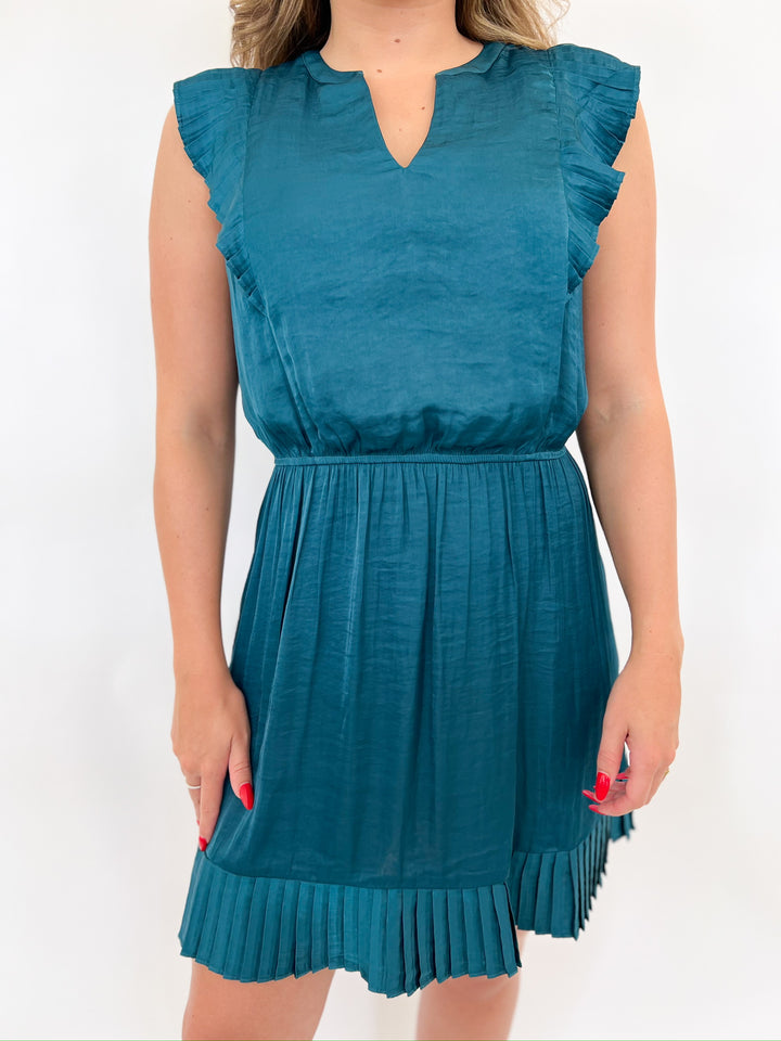 Verona Midnight Teal Dress