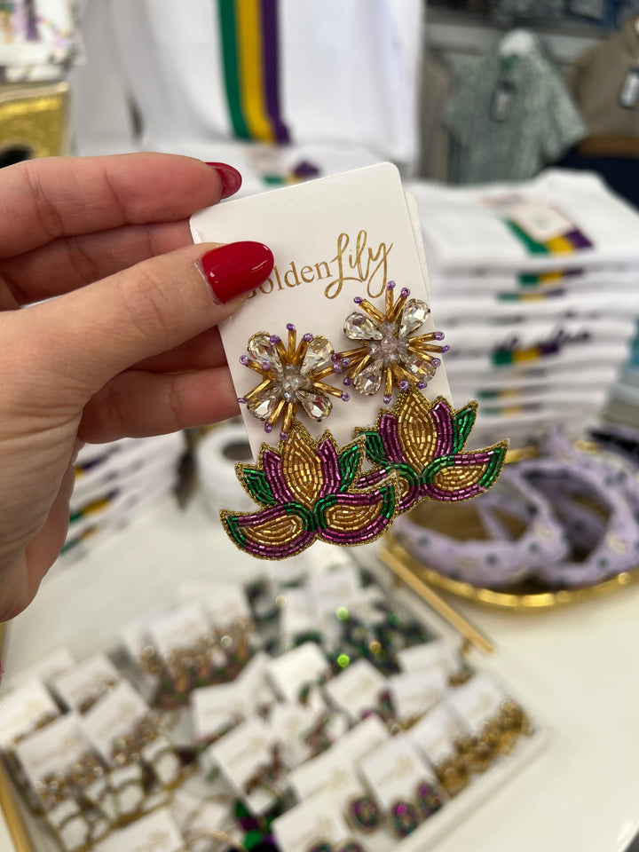 Mardi Gras Mask Earrings