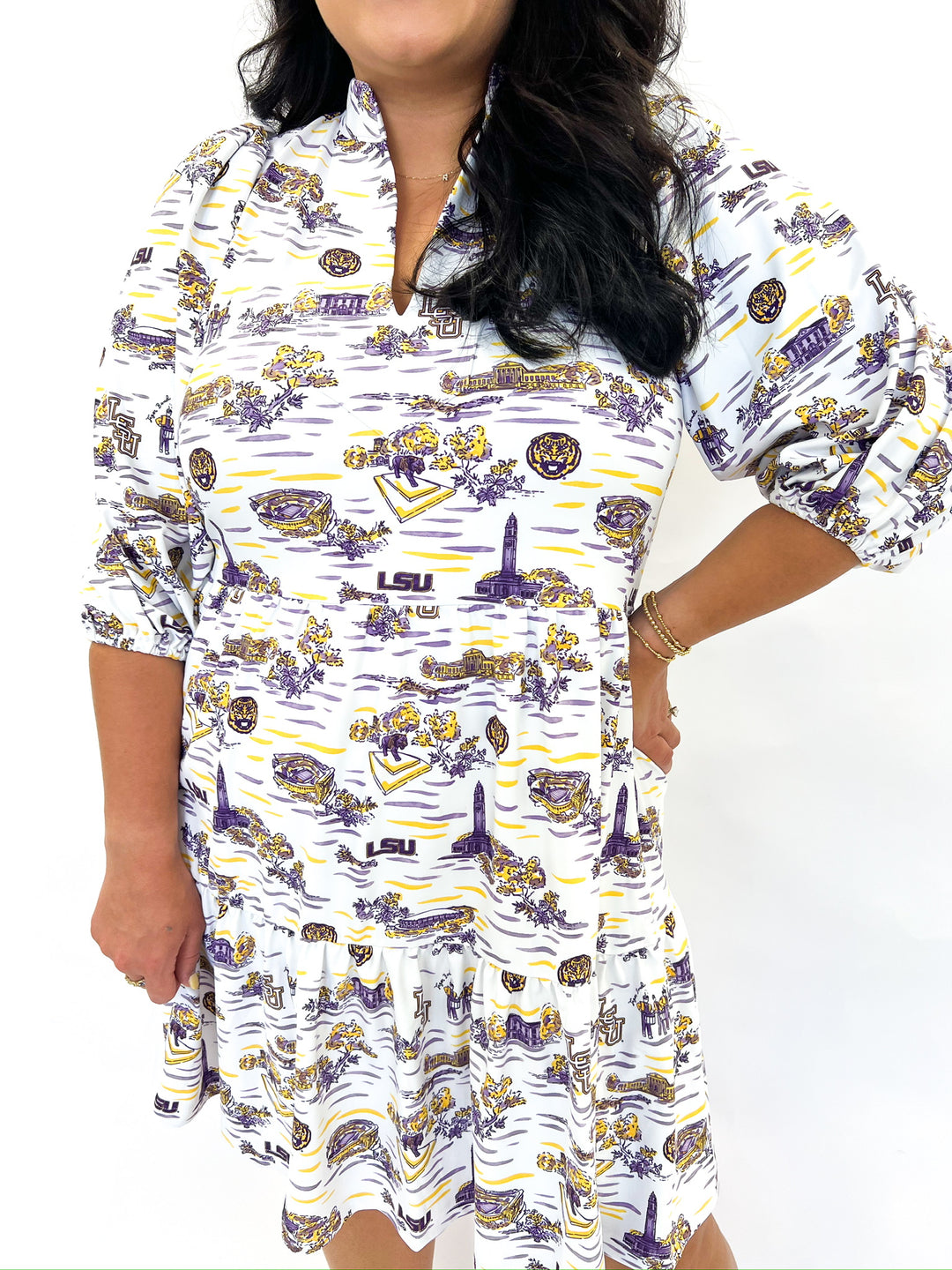LSU Toile Tory Dress