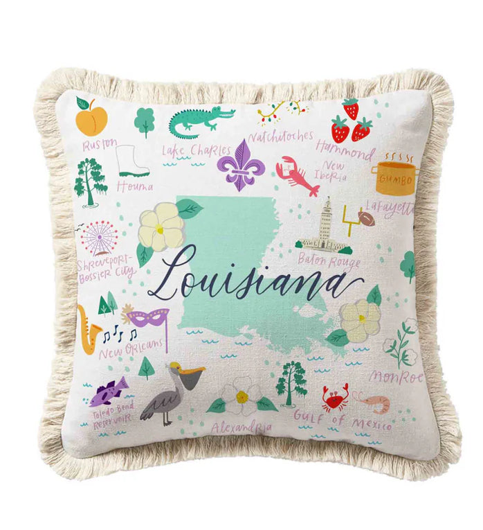 Louisiana Square Pillow