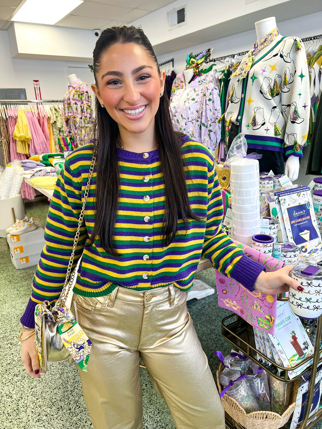 Jester Striped Cardigan