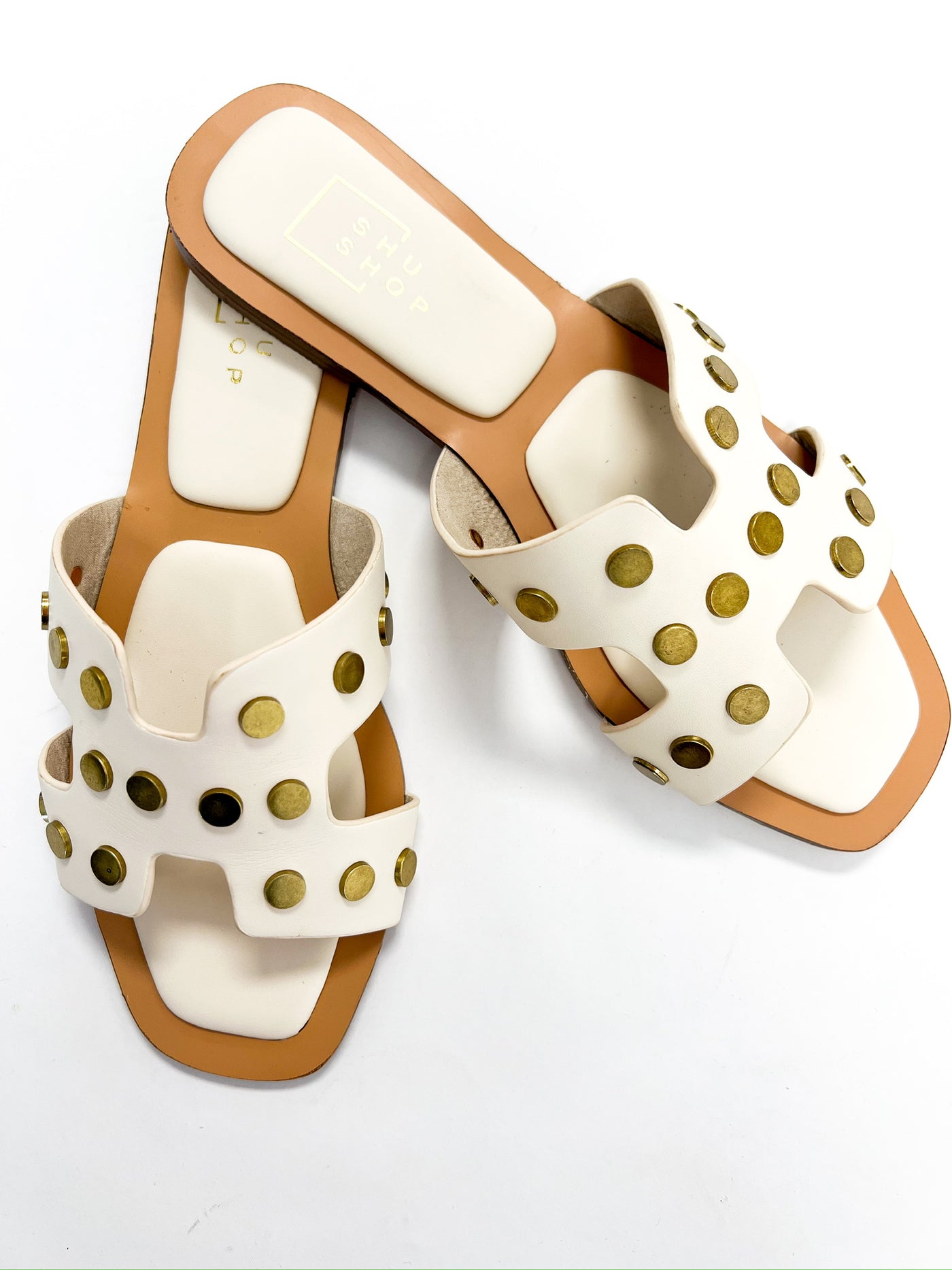 Donatella Bone Studded Sandal