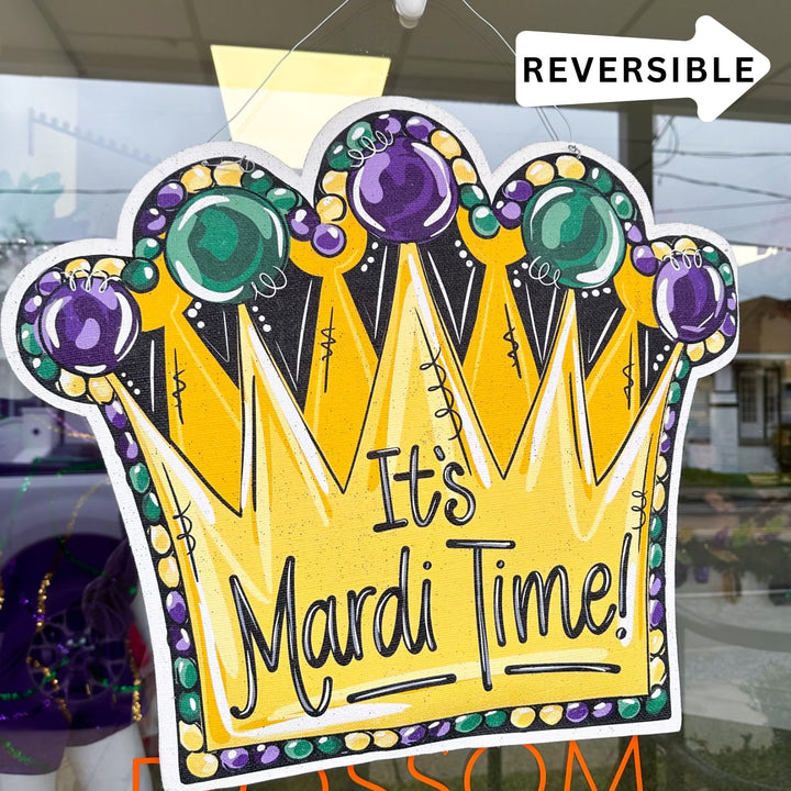 Mardi Gras Crown / Crawfish Bucket Burlee Hanger