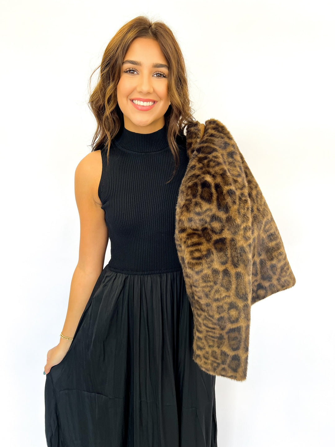 Bambi Leopard Faux Jacket