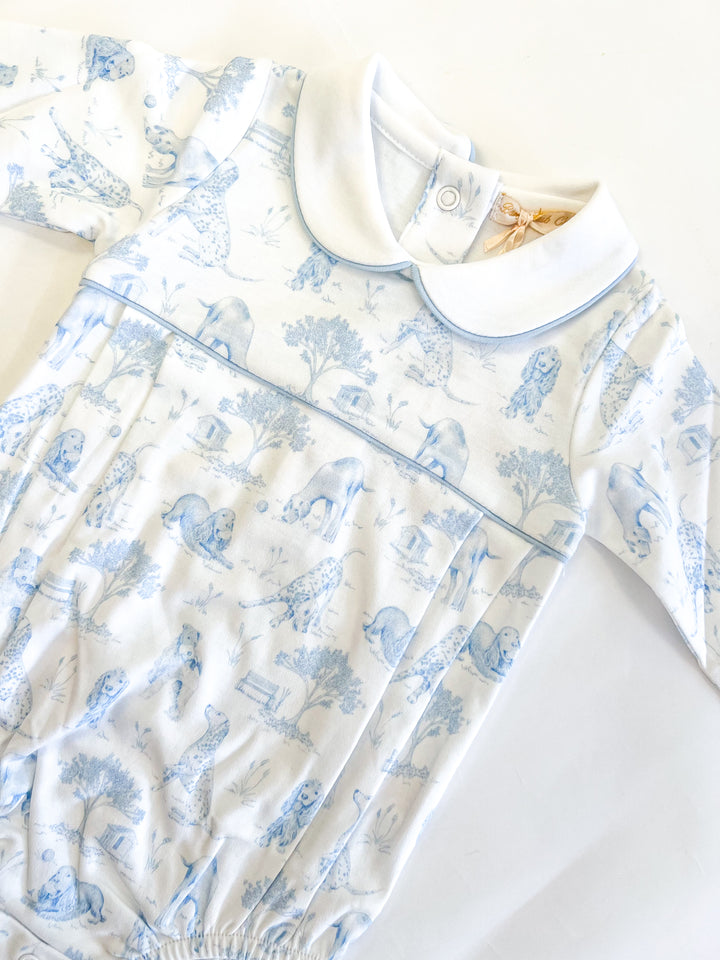 Barking Bliss Blue Printed Bubble
