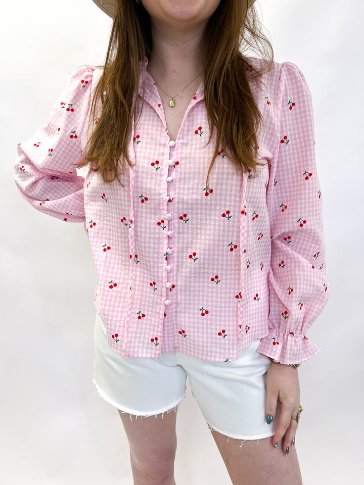Cherry Pink Blouse