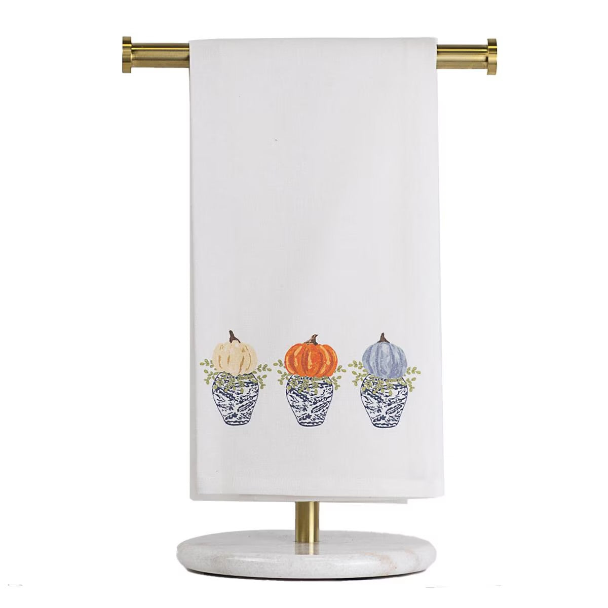 Pumpkin Topiary Tea Towel