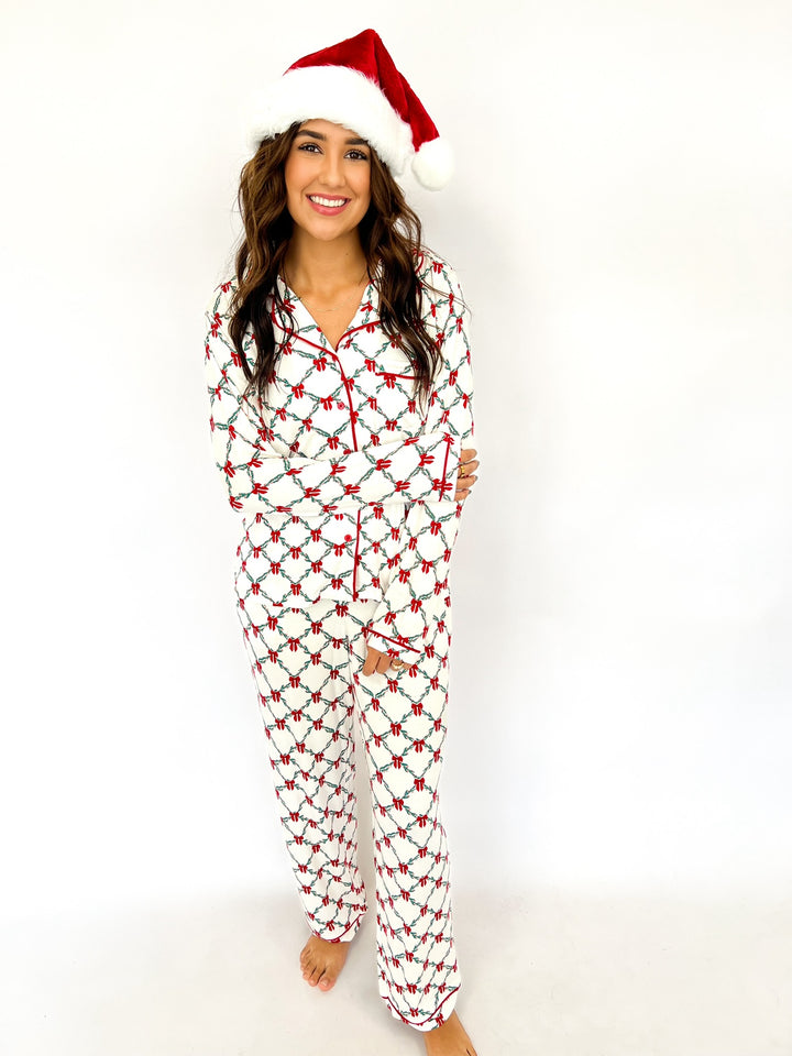 Charlotte Lattice Garland Pajamas