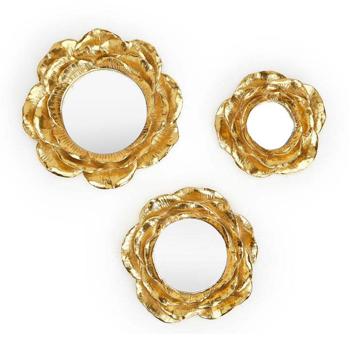 Golden Fleur Set of 3 Wall Decor