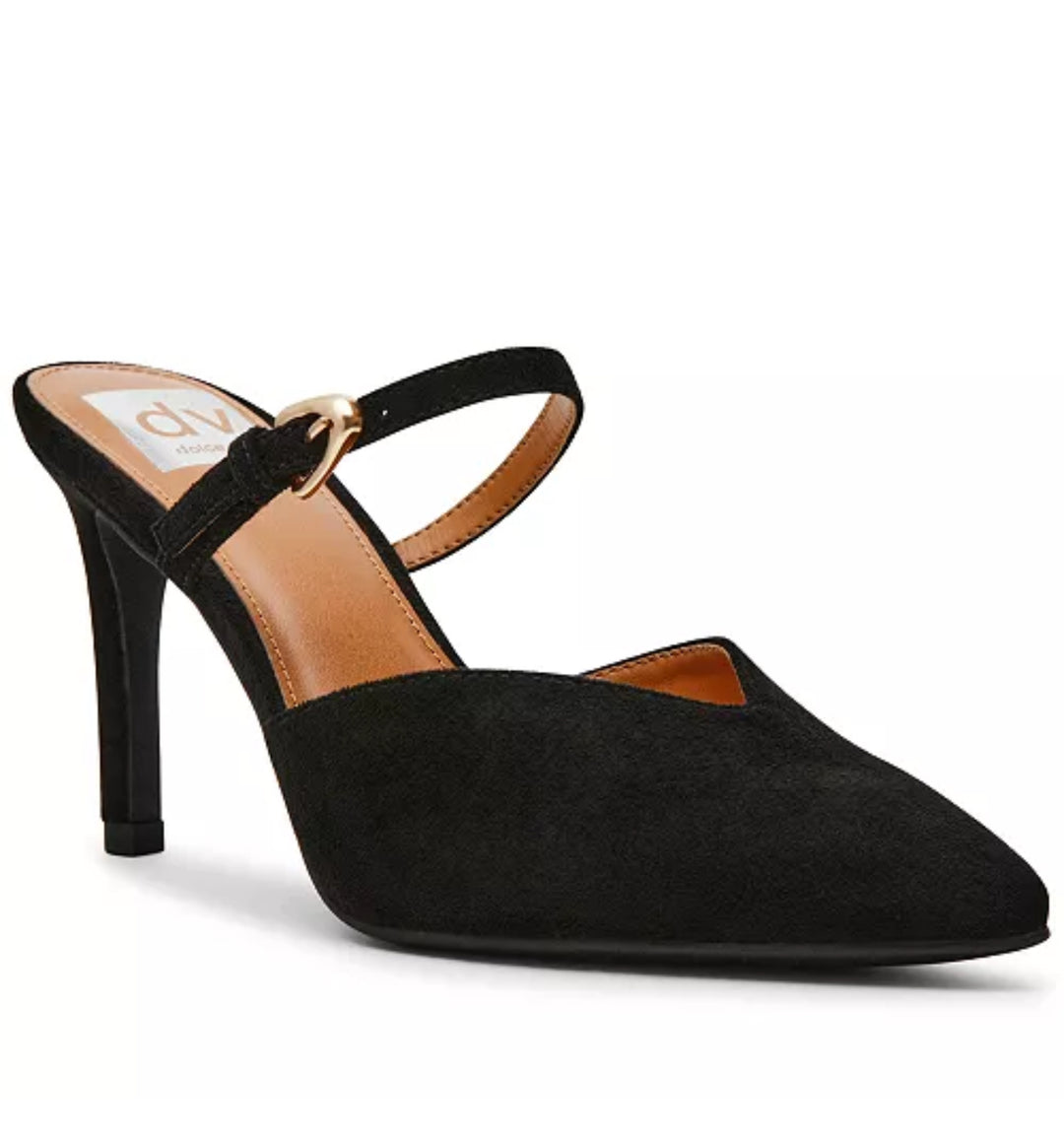 Black Suede Elleganza Heel