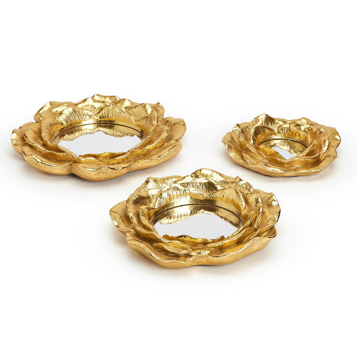 Golden Fleur Set of 3 Wall Decor