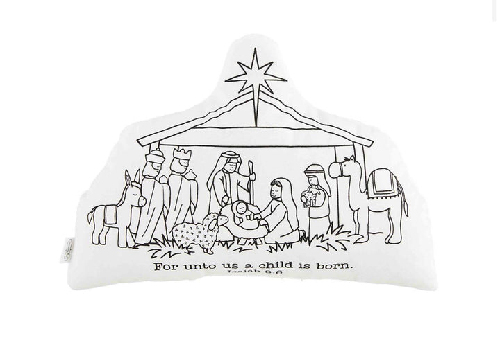 Nativity Doodle Pillow