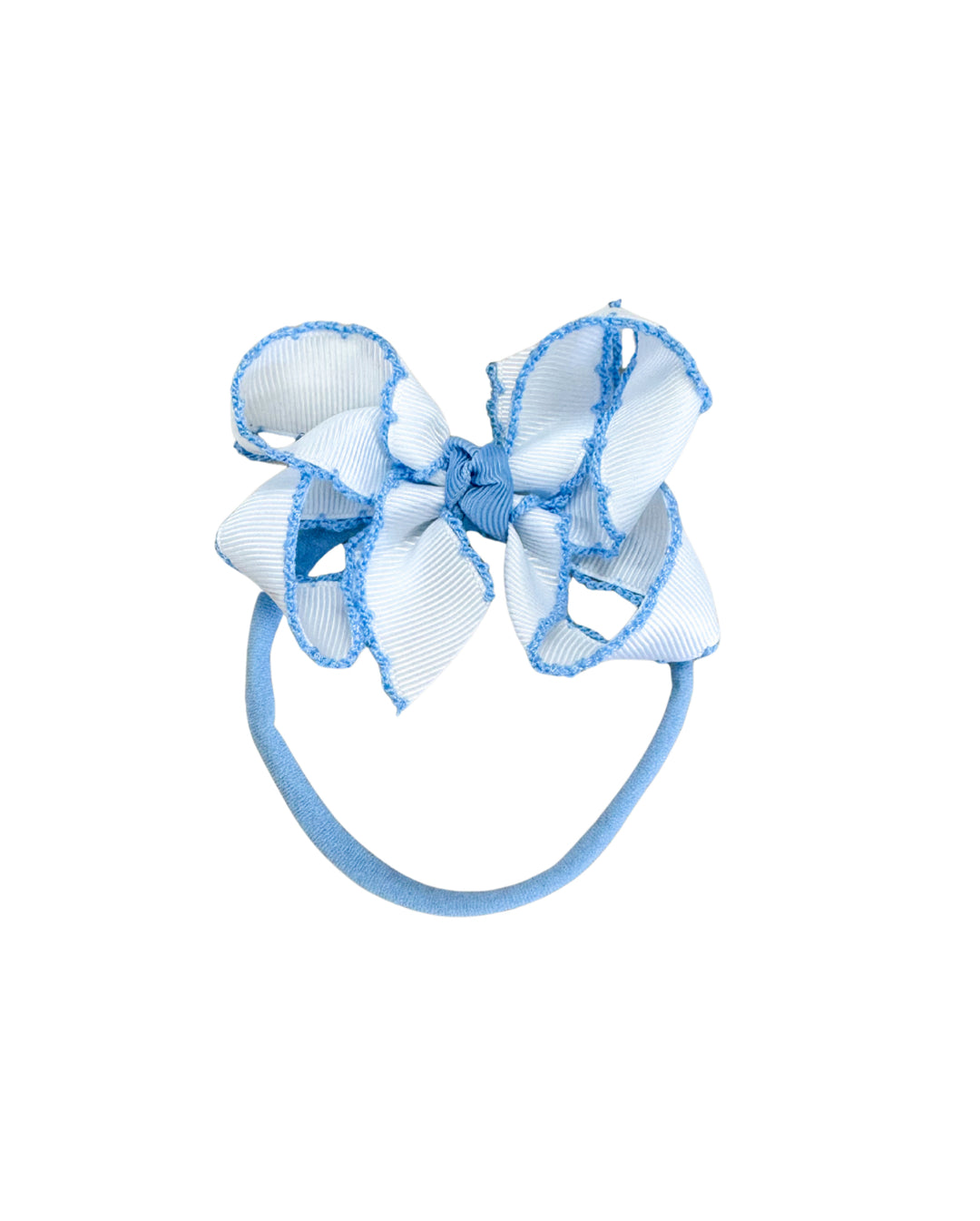 Crochet Edge Bows on Headband MED