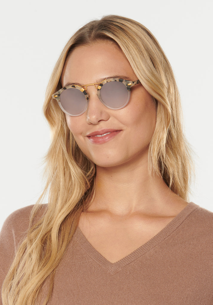 ST. LOUIS | Matte Oyster to Crystal 24k Mirror Polarized