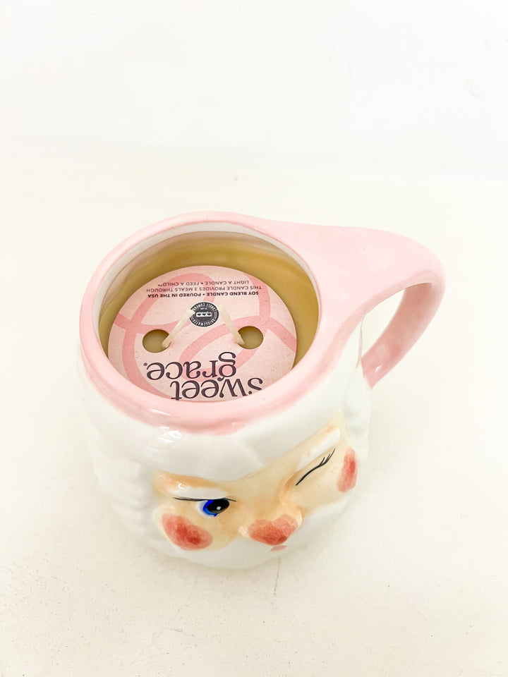 Sweet Grace Pink Santa Mug #060