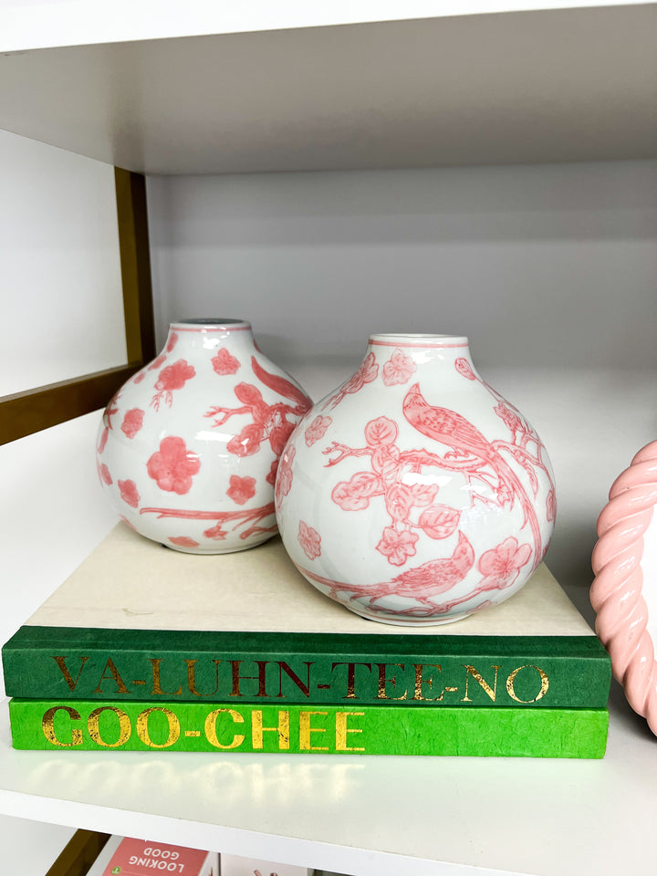 Pink Chinoiserie Vase