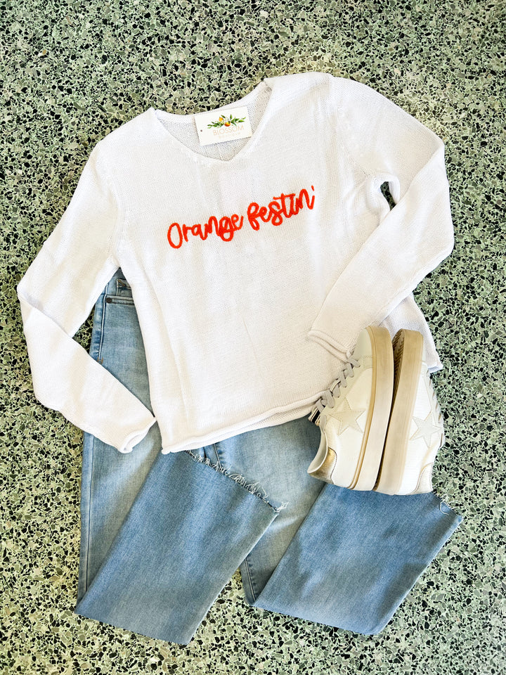 Orange Festin’ Sweater