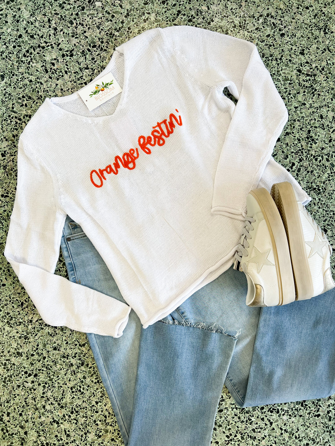 Orange Festin’ Sweater