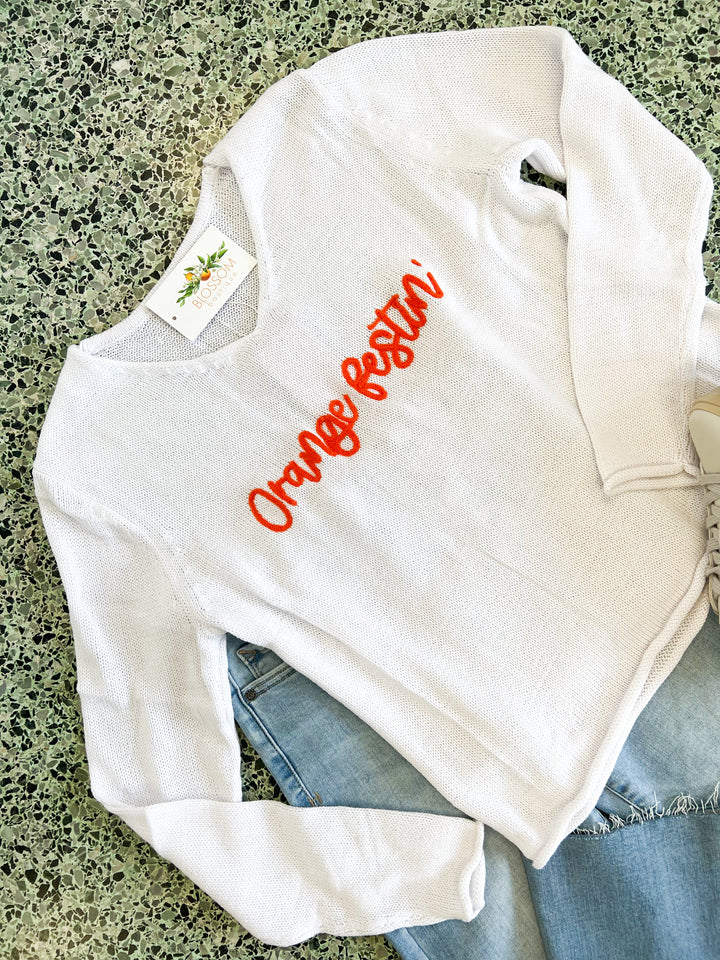Orange Festin’ Sweater