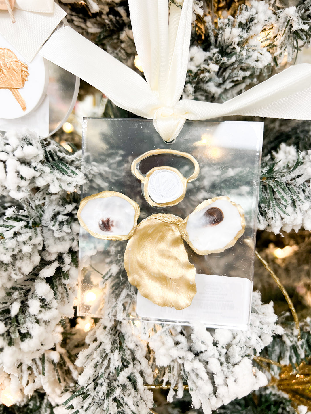 Angel Acrylic Oyster Ornament