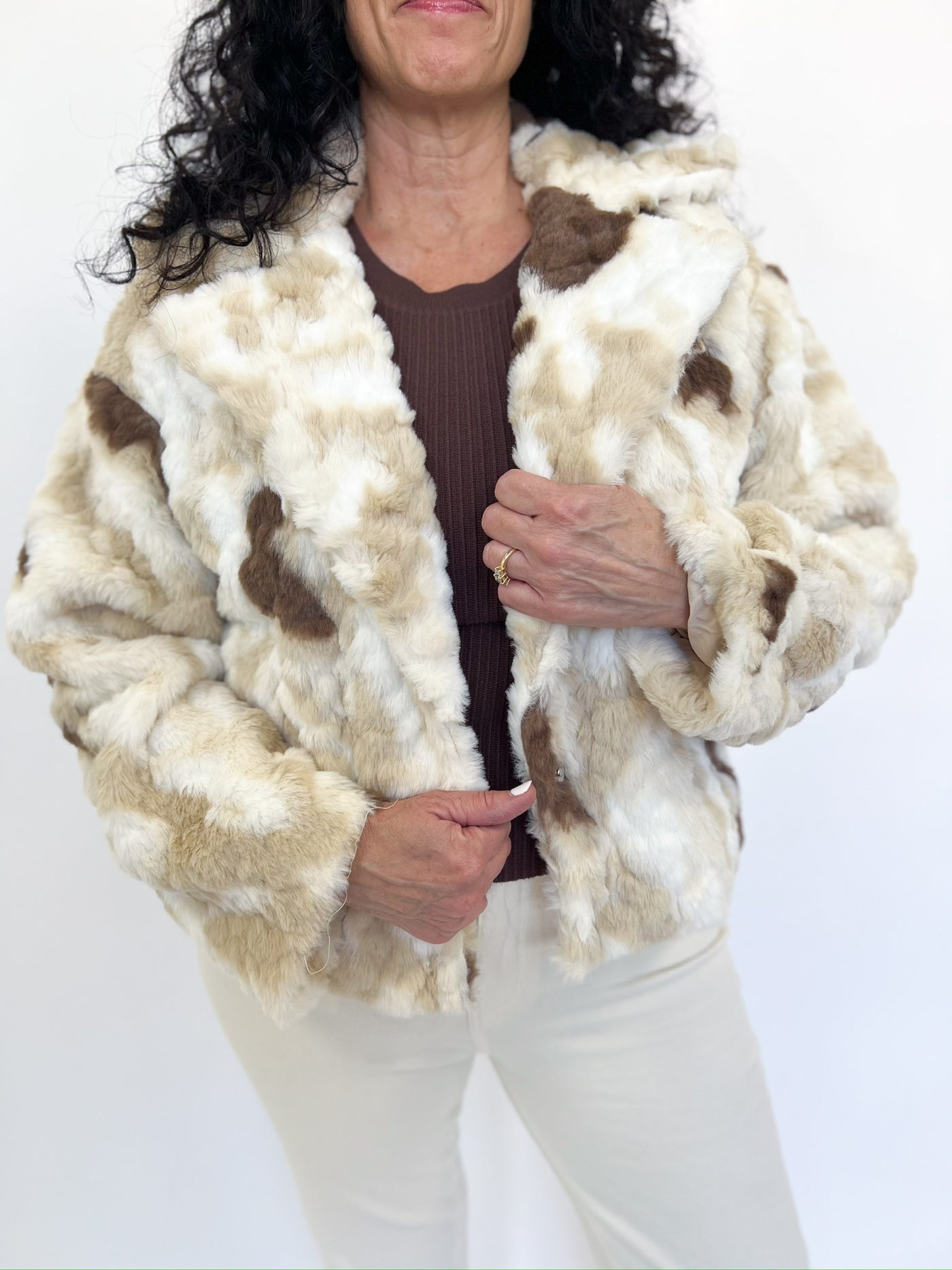 Mix Match Fur Jacket