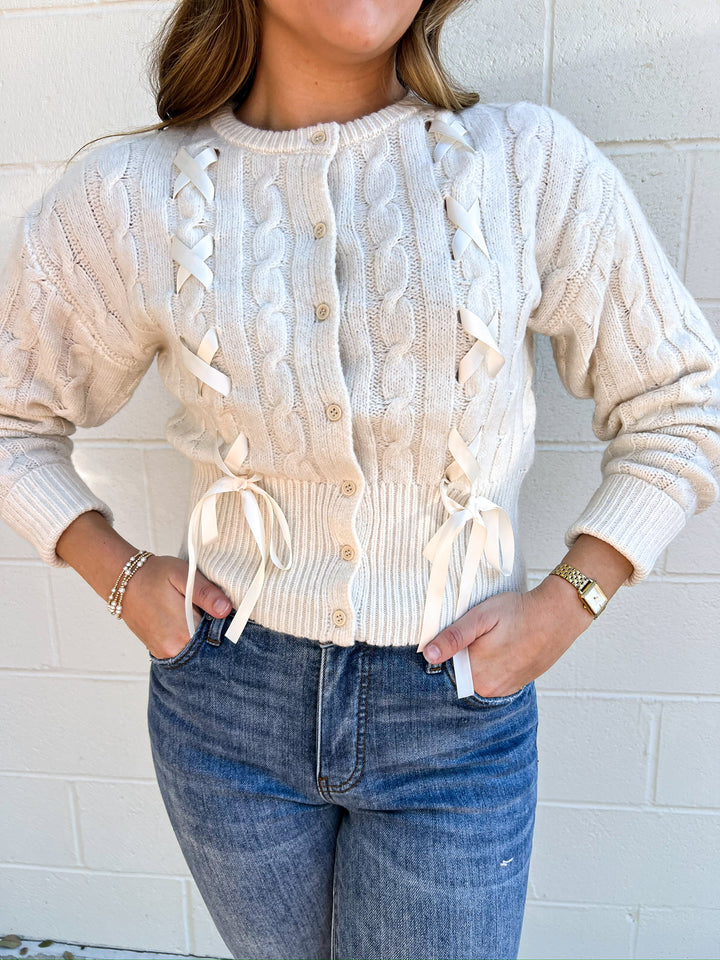 Saidee Cream Cardigan