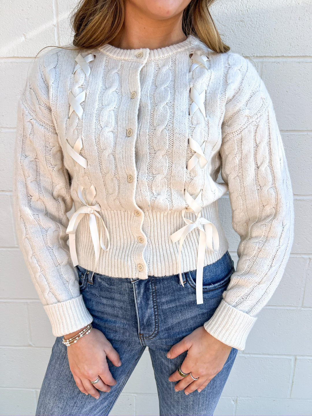 Saidee Cream Cardigan