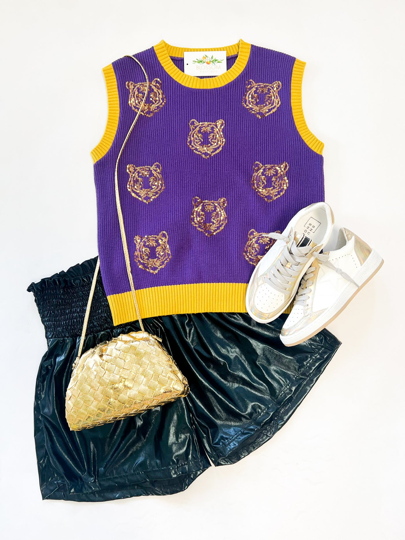 Tiger Sequin Sweater Vest