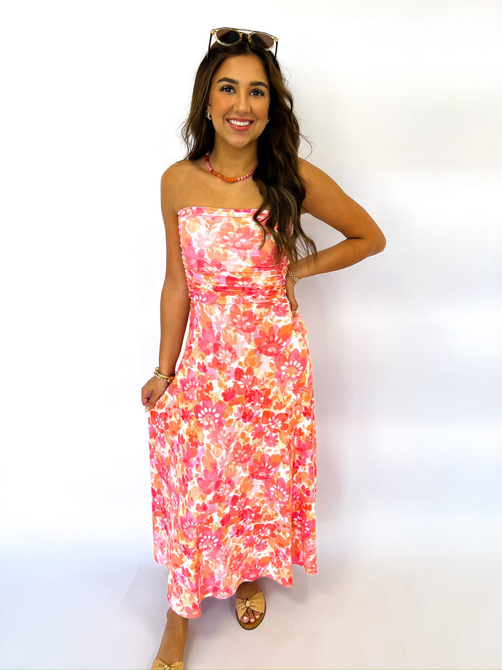 Gloria Dusk Floral Midi Dress