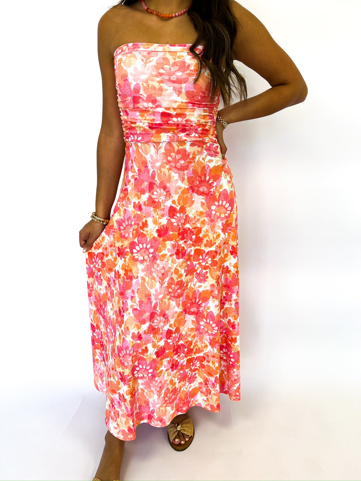Gloria Dusk Floral Midi Dress