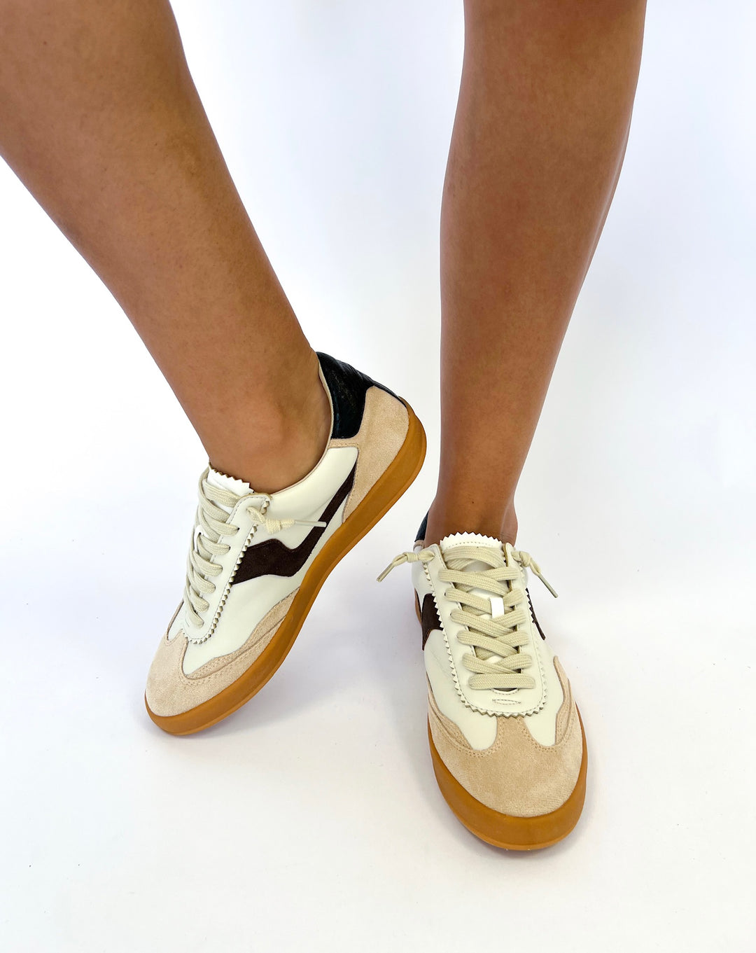Destiny Beige & Brown Sneaker