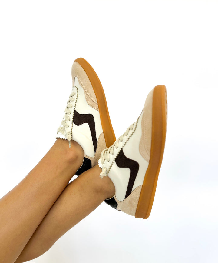 Destiny Beige & Brown Sneaker