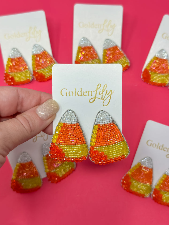 Candy Corn Stud Earrings
