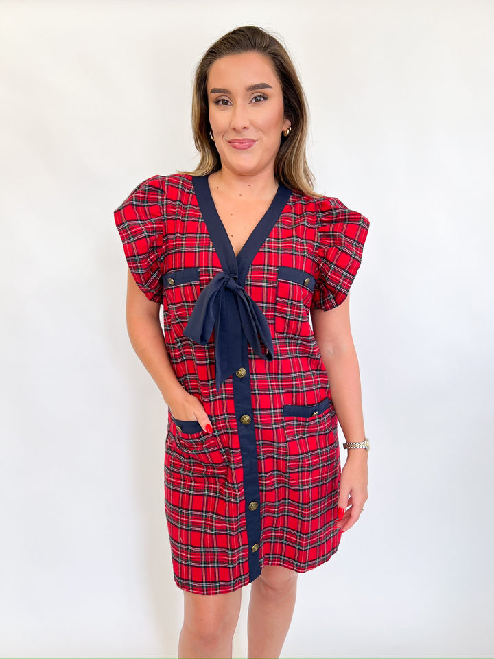 Pleasantly Plaid Dress