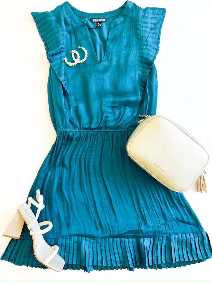 Verona Midnight Teal Dress