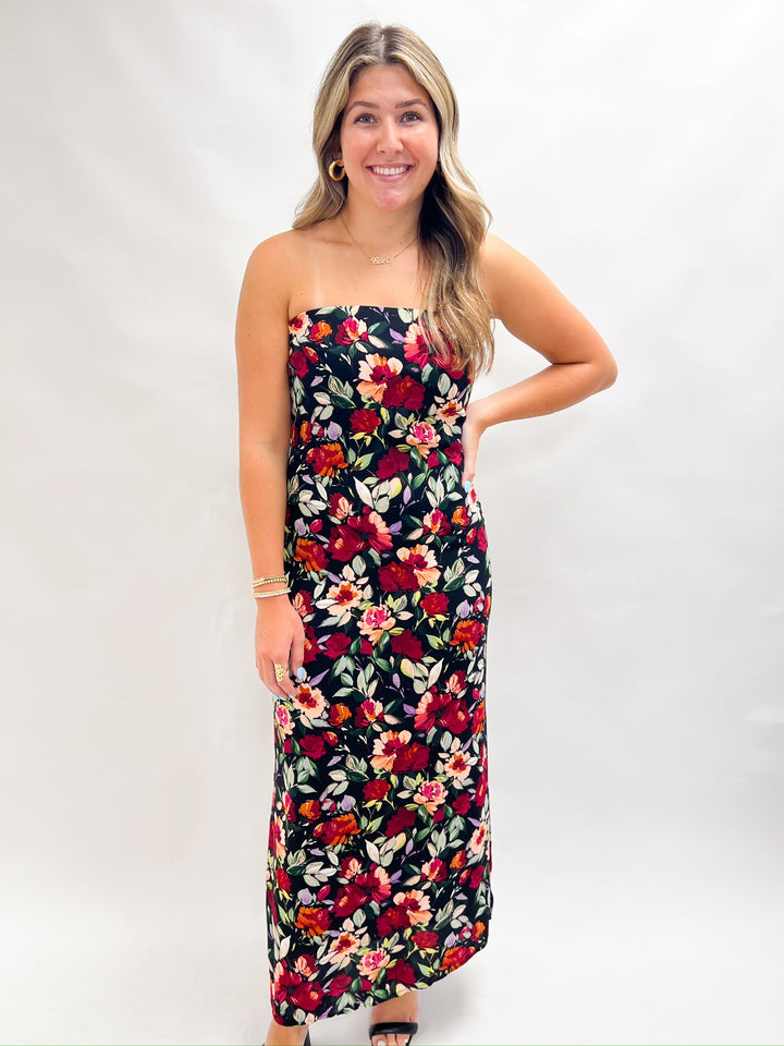 Multi Floral Night In Midi