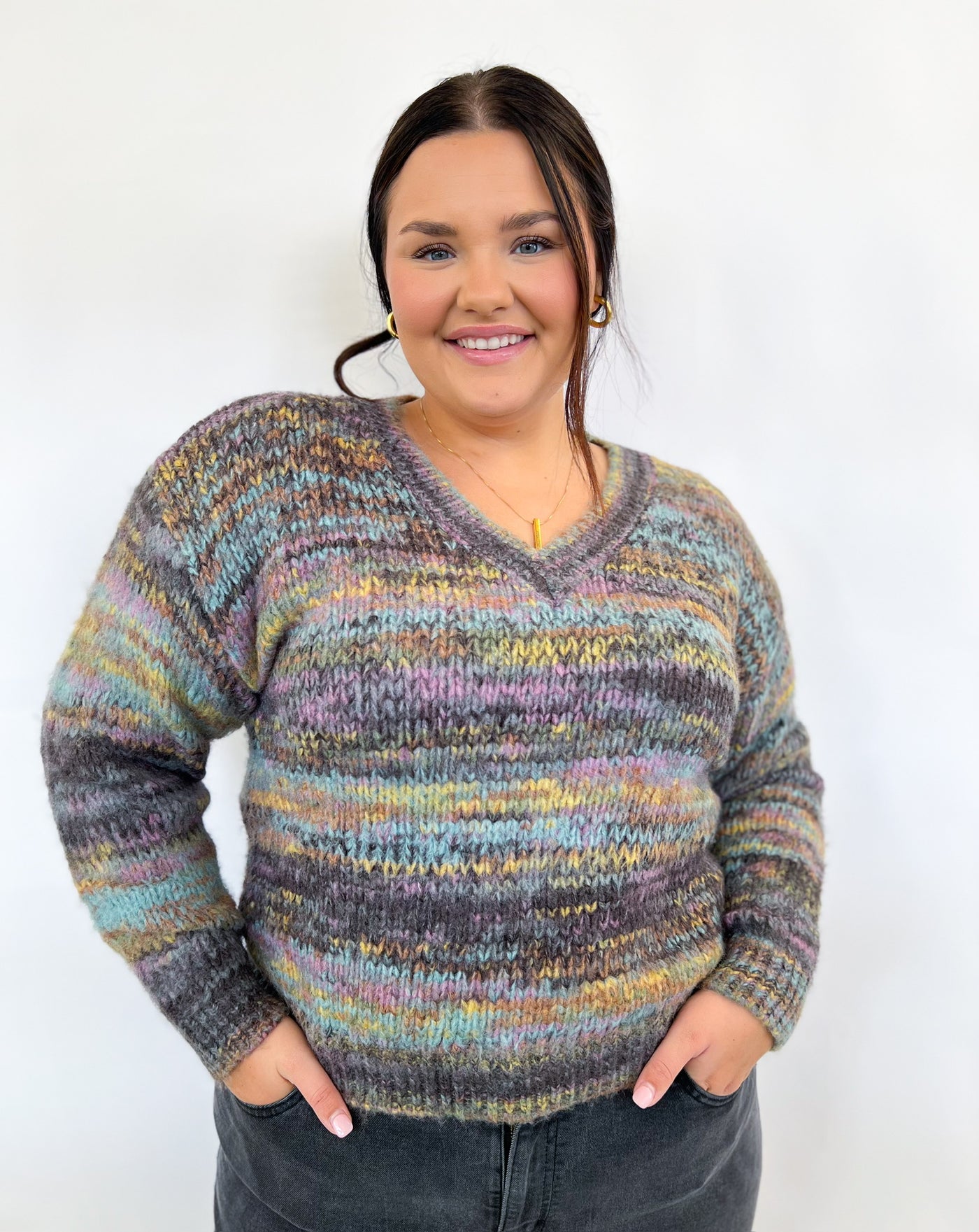 Grey Multi Gaille Sweater