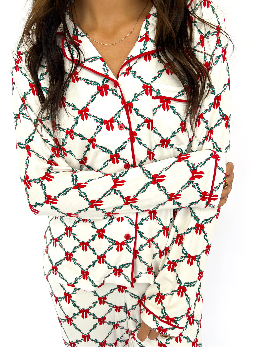 Charlotte Lattice Garland Pajamas