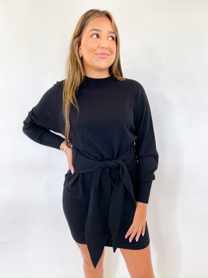 Black Traditional Sweater Dress