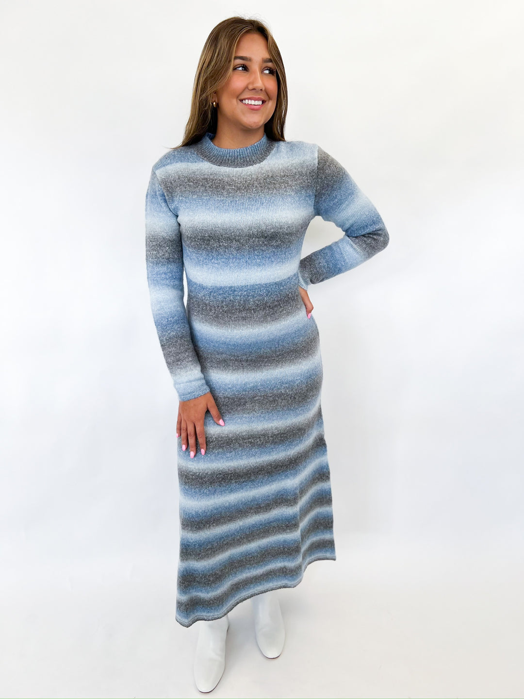 Blue and Black Space Eyed Dress